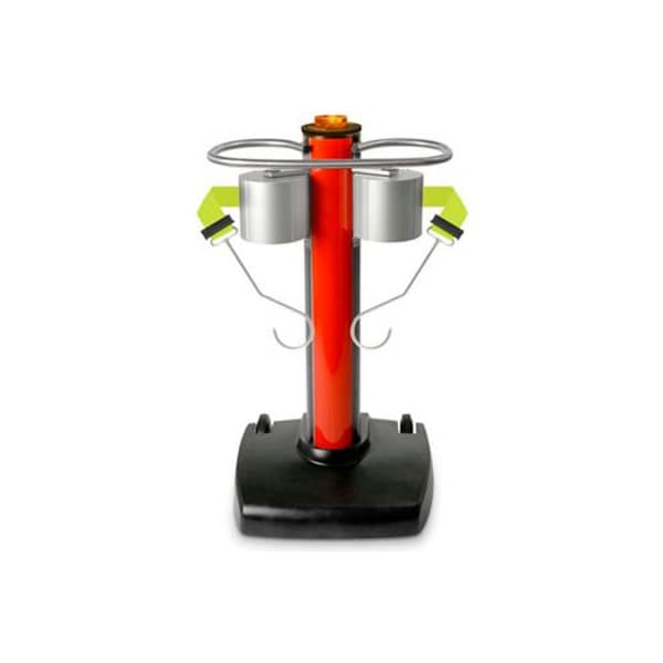 Lavi Industries Dual Retractable Belt Barrier, Neon Yellow, 65 ft Length, 41 in Post Height 50-5500/RD/FY/J - main